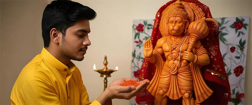 Why  Sindoor being offered to Hanuman ji