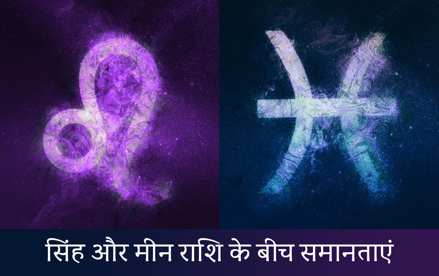 मीन और सिंह राशि के बीच समानताएं